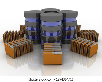 3d rendering Folder connected to database