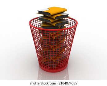 3d rendering folder in recycle bin
