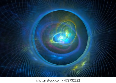 3D rendering fractal nuclear background