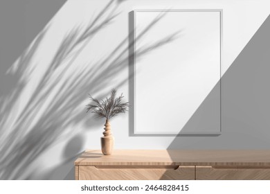 3d rendering frame mockup blank