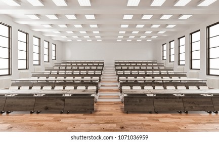 3d rendering of Front View of a Lecture Hall