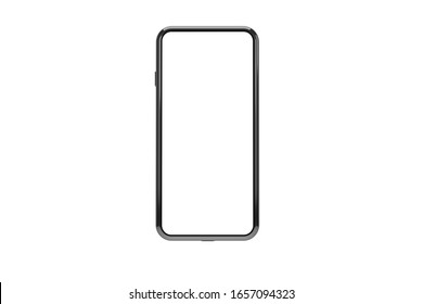 Blank Form Smartphone Frame White Background Stock Photo 1621964380 ...