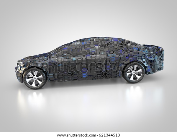 3D rendering: Future Car\
technology