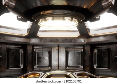 3D rendering of the future technology booth