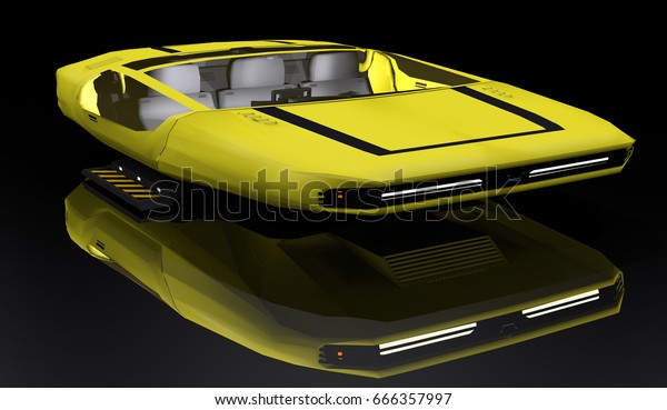 3D rendering futuristic
vehicle