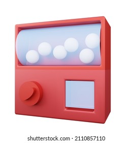 3d Rendering Gacha Lottery Machine Icon