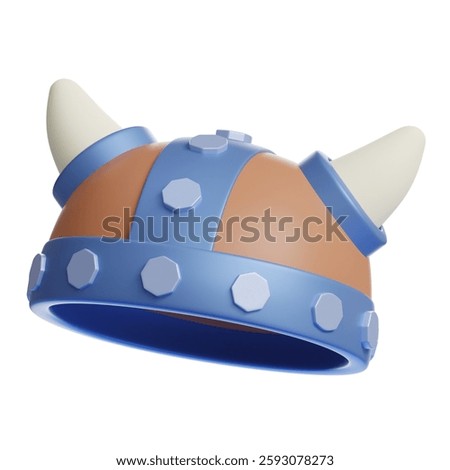 3d rendering of game asset icon soldier helmet isolated on white background