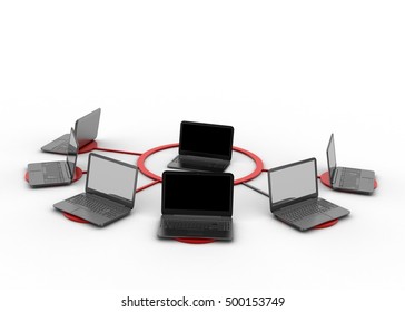 3d rendering of Global internet connection concept