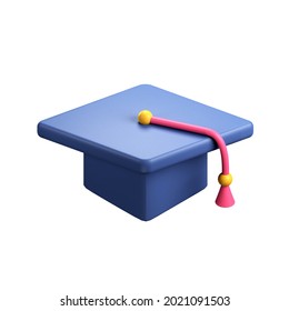 3d rendering graduation icon, mortarboard illustration  - Powered by Shutterstock