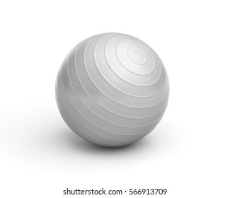white yoga ball