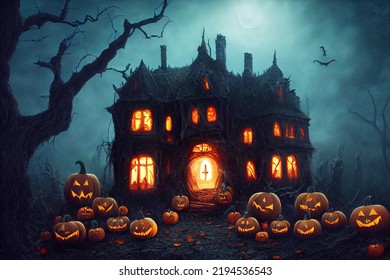 3D rendering Halloween pumpkin background - Powered by Shutterstock