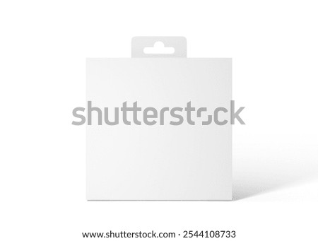 3D Rendering Hanging Box Mockup