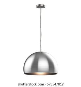 3d Rendering Hanging Pendant Lamp Isolated On White