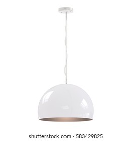 3d Rendering Hanging Pendant Lamp Isolated On White