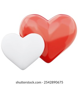 3d rendering heart love symbol design illustration on transparent background - Powered by Shutterstock