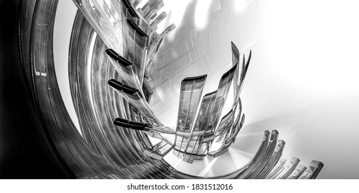 3D rendering of hi tech concept background