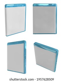 3D rendering - High resolution image blu-ray case Isolated on a white background  high quality details