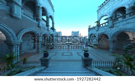 3D rendering of Historic Castle