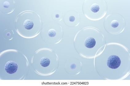 3d rendering of Human cell or Embryonic stem cell microscope background. - Shutterstock ID 2247504823