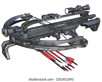 3d Rendering Hunting Crossbow Isolated