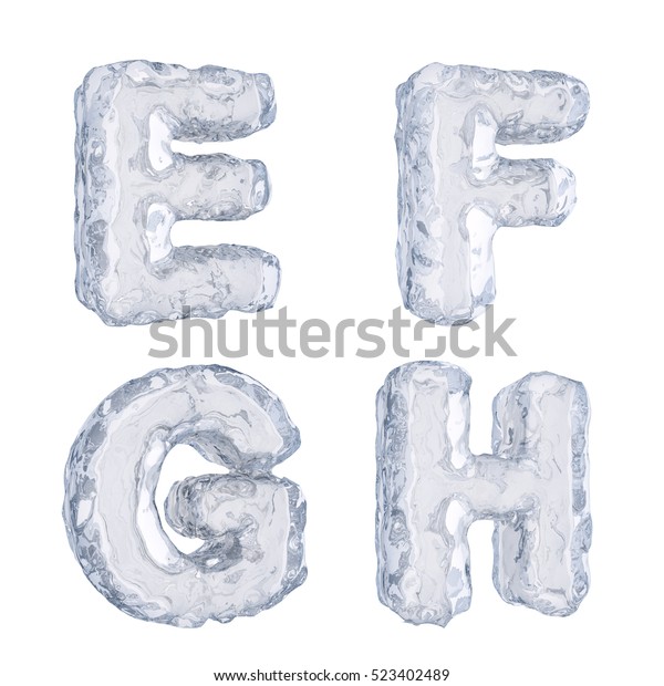 3d Rendering Ice Alphabet Stock Illustration 523402489 | Shutterstock