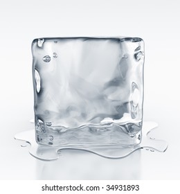 3d Rendering Of An Icecube