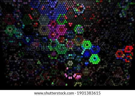 3d rendering illustration of abstract hexagonal patterned background.