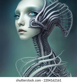 3D Rendering 3D Illustration Alien Humanoid Hybrid Science Fiction Scifi Alien Grey Alien Medical Drawing Alien Symbiote