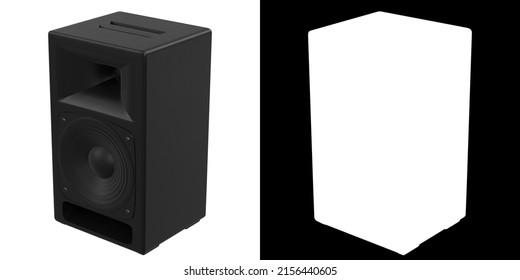 3D Rendering Illustration Of A Bass Reflex Loudspeaker