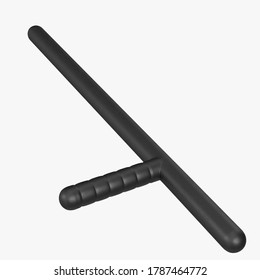 3D Rendering Illustration Of A Billy Club Baton