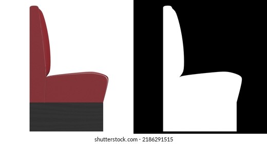 3D Rendering Illustration Of A Diner Booth Banquette