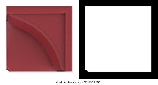 3D Rendering Illustration Of A Diner Booth Corner Seat