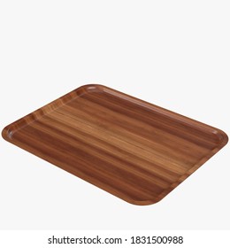 3D rendering illustration of an empty canteen tray - Shutterstock ID 1831500988
