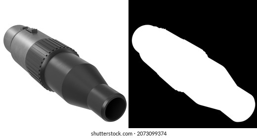 3D rendering illustration of a female XLR audio connector