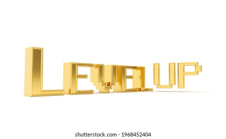 3d Rendering Illustration Gold Text 