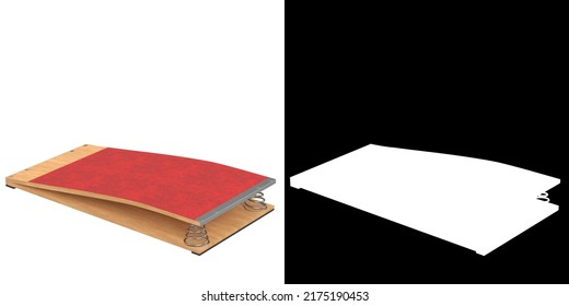 3D Rendering Illustration Of A Gymnastics Springboard