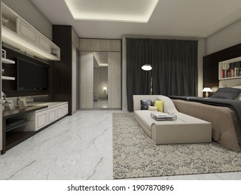 Master Bedroom Tv Stock Illustrations Images Vectors Shutterstock