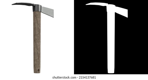 3D Rendering Illustration Of A Mattock