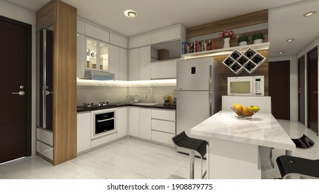 3d Kitchen Cabinet Hd Stock Images Shutterstock