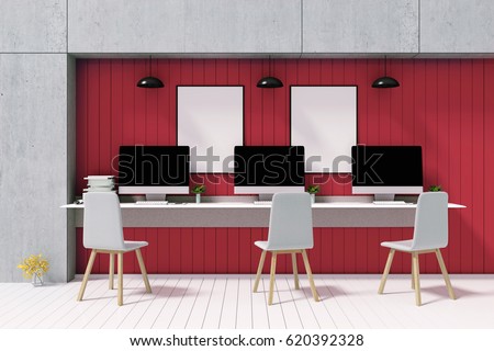 3 D Rendering Illustration Pc Computer Desktop Stock Illustration