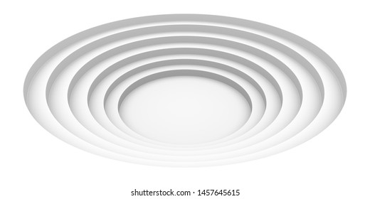 3D rendering illustration.  round hole abstract background
