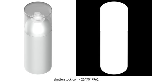 3D Rendering Illustration Of A Shaving Foam Bottle