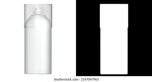 3D Rendering Illustration Of A Shaving Foam Bottle