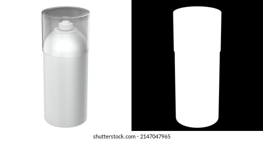 3D Rendering Illustration Of A Shaving Foam Bottle