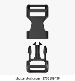 3D Rendering Illustration Of A Snap Buckle