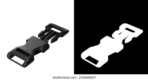 3D Rendering Illustration Of A Snap Buckle