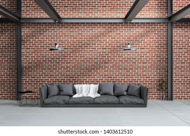 Blank Brick Wall Sofa Images Stock Photos Vectors Shutterstock