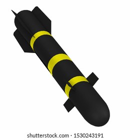 3D Rendering Illustration Of A Stylized AGM-114 Hellfire Missile