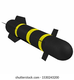 3D Rendering Illustration Of A Stylized AGM-114 Hellfire Missile