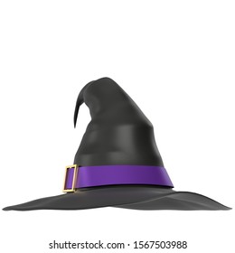 3D Rendering Illustration Of A Witch Hat